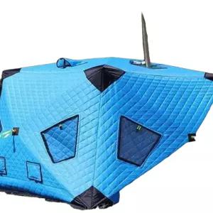 원터치 돔 텐트 겨울 빙어낚시 누빔 방한 캠핑 큐브형