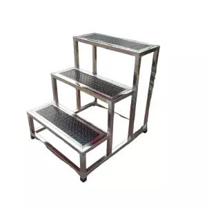 캠핑카 카라반 계단 폴딩 출입문 휴대용 수동 접이식 이동발판