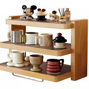 홈카페 찬장 커피잔 다기 진열 인테리어 선반 장식장