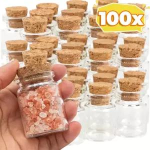 호환  DIY 투명 유리병 빈 메시지 위시 병 생일 웨딩 파티 홈 데코 코르크 포함