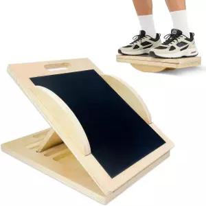 벨로우 표면으로 효과적인 스트레칭 및 스쿼트 운동을 위한 밸런스 보드 프리미엄 종아리 워블 변환되는