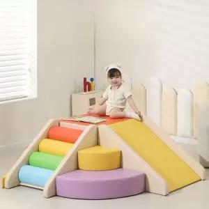 실내 소프트패드 클라이밍 슬라이딩 감각 통합 훈련 미끄럼틀 사다리 계단형 놀이터