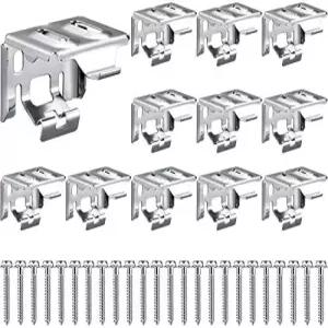 창문 블라인드용 Jetec 6피스 미니 브래킷 나사 1.18x1.18인치