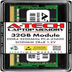 CT32G4SFD832A용 A-Tech 32GB RAM 교체 DDR4 3200MHz PC4-25600 PC4-3200AA CL22 SOM 2Rx8 2V 비ECC SO-M