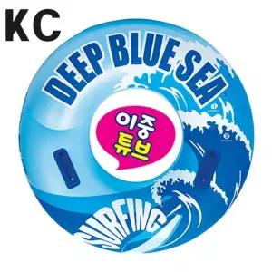 하트 원형 튜브 어린이 라온토이 유아 보행기 이중 물놀이 대형 딥블루씨