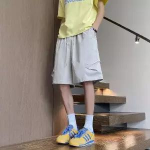 바지 남사친 캐주얼 여름 속건성 비치팬츠 얇은 반바지 쿨링 하의 5부 admr2