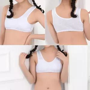 심플 데일리 주니어 1단계 스포츠 브라 속옷 초경 학생 여자아이 이너