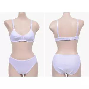 주니어 2단계 A컵 항균 브라 팬티 세트 중학생 베이직 코디 볼륨형성