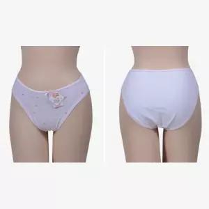 하트 패턴 항균 가공 주니어 삼각 팬티 통기성 큐트 코디 심플 여중생