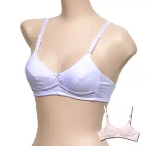 2단계 A컵 성장기 주니어 노와이어 브라 여성속옷세트 십대 85A 심플