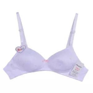 하트 패턴 성장기 주니어 2단계 브라 AA컵 통기성 심플 속옷 편안함