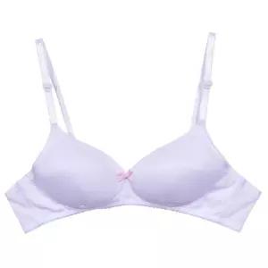 리본 포인트 학생 브라 2단계 AA컵 14세전후 여중생 브래지어 편안함
