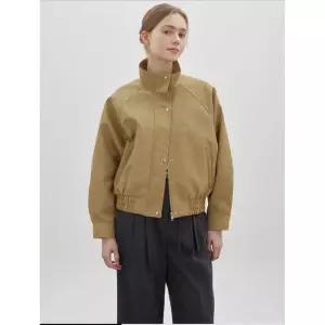 [백화점정품] CC콜렉트 크롭 하이넥 블루종 자켓 C261PSF512