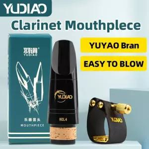 클라리넷 B플랫 베이클라이트 마우스피스 4C 윈드 벤트 클래식 팝 음악 입문용도 연주 가죽 스트랩