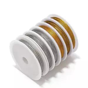 왁스실 03-1mm 스틸 와이어 구슬 로프 낚시 목걸이 팔찌 쥬얼리 결