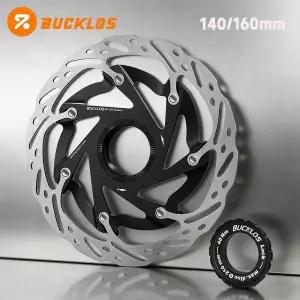 림브레이크 자전거 BUCKLOS 센터 락 디스크 로터 열 방출 플로팅 140mm 160mm 브레이크 초경량 12개