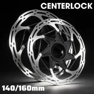 림브레이크 자전거 센터 락 유압 디스크 브레이크 로터 MTB 초경량 스틸 140160