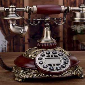 클래식 전화기 유럽 버튼식 엔틱 옛날전화기 카페 감성 인테리어