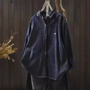 여사친 청 캐주얼 빈티지 가을 데일룩 상의 긴팔 아우터 카디건 셔츠 무지데님 터틀넥 DAOL3