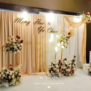 결혼식 배경커튼 웨딩 셀프촬영 포토존 파티 무대장식 식장 드레이프