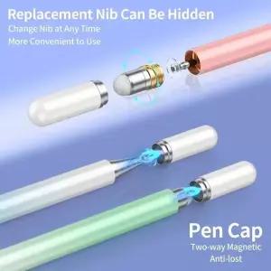 글라스펜 딥펜 캘리그라피 IOS 안드로이드 터치펜 드로잉용 2 in 1 펜 아이패드 삼성 샤오미 태블릿 스마트