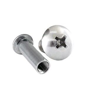 [미국배송] AOPIN 시카고 바인딩 나사 포스트 스크랩북 사진 앨범 핏 0.2인치(5MM) 홀 다이아 여성용 M4X8MM 버트 가죽 안장 벨트 수리 실버 25세트