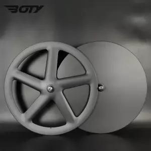 림브레이크 자전거 700c 카본 휠 앞바퀴 5 뒷바퀴 디스크휠 트랙용 도로용 UD 매트 휠셋 클린처 튜블러 기