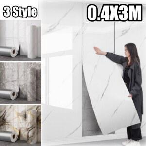 PVC 방수 벽 스티커 자기 접착 욕실 주방 타일 데칼 대리석 패턴 비닐 필름 벽을위한 불완전성 커버