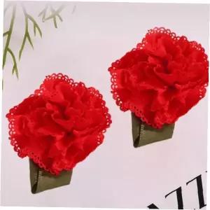 감사꽃 브로치핀 2p 가정의달 뱃지형 코사지 조화장식 의류액세서리 기념선물용