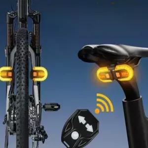 자전거 깜박이 좌우 경고등 무선리모컨방향지시등 원격 지시등 충전식 좌회전 LED