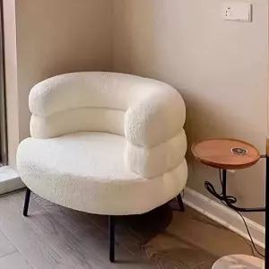 벨벳 화장대 의자 등받이 북유럽 스웨이드 인테리어