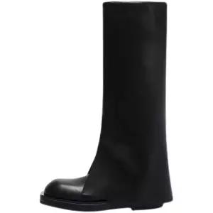 여성 승마 부츠 라이딩 훈련 롱 두꺼운 스웨이드 무릎