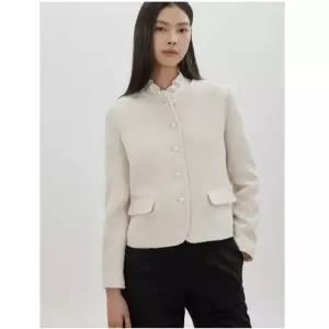 [백화점정품] CC콜렉트 버튼 포인트 부클 자켓 E261MSF108