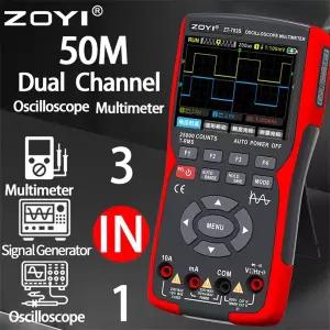 ZOYI ZT-703S 디지털 오실로스코프 멀티 샘플링 속도 50MHZ 대역폭 지지대 파형 도구 280 MS/s