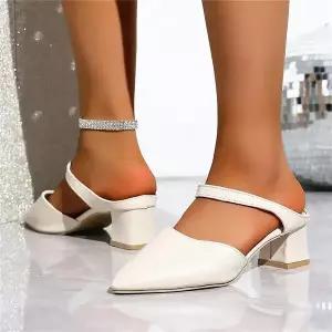 여자 슬리퍼 실내화 스틸레토 통굽에 여름용 배낭 하이힐 샌들 admr2