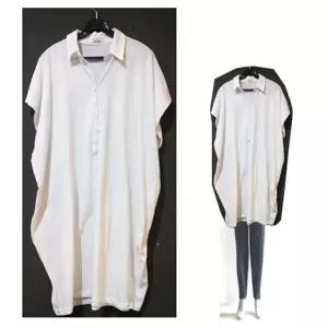 빅사이즈 원피스형 롱티셔츠 화이트 bb40