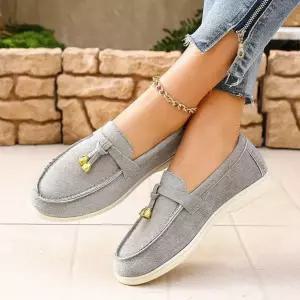 셉띠엠브레 가을 여자플랫슈즈 컴포트 로퍼 단화 세무 킥 빅사이즈 라운드 플랫 UNO3