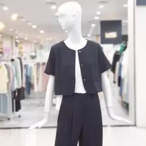 [ab.f.z]abfz sh06 쿨 노카라 반팔 자켓 오피스룩 SLBHA2JA21 (S48729213)