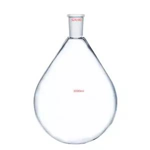 24/40 유리 회수 플라스크 실험실 화학 회전 증발기 젤다 병 3 리터 3000ml