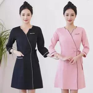 미용 관리사 유니폼 근무복 상하의 관리실 에스테틱 프런트 안내 상하세트 데스크