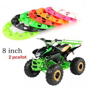 8인치 타이어용 공용 ATV 휠 림 커버, 모든 지형 플라스틱 장식 허브 보호 액세서리