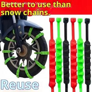 M10/20개 오토바이 자전거용 미끄럼 방지 스노우 체인 겨울 타이어 휠 케이블 비상