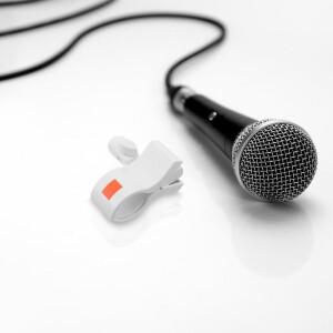 대형 흰색 마이크 클립 32-62Mm 와이드 오프닝  스프링 디자인 스튜디오 녹음 라이브용 호환 경량 휴대용