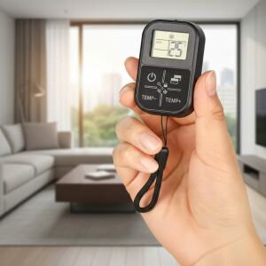 모든 의 리모컨과 호환되는 미니 휴대용 공용 에어컨 온도계 기능이 있는