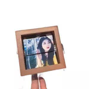 포토플립 박스 커플 월넛 엘범 오르골 선물 기념일 사진 8장