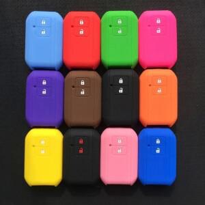 ZAD 실리콘 고무 자동차 키커버 케이스 세트 뉴 스위프트 2017 왜건 R 일본 독점 유형 3c 2 원격 베이 홀더