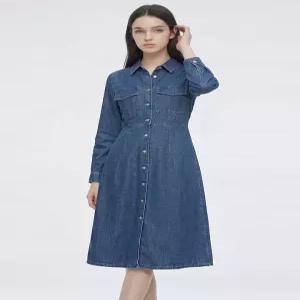 KARRA 스탠드롱데님원피스_A6M0038