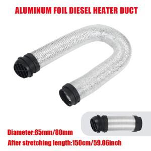 유연한 자동차 히터 덕트 65mm/80mm 쉬운 설치 에어 호스 전체 열 분배 차량 환기