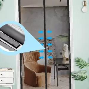 현관 출입문 자석 부착 벌레 차단 통풍 환기 간편 설치 탈부착 메쉬 망사 방충