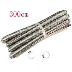 에어 디젤 주차 히터 스테인리스 배기 파이프 튜브 가스  알루미늄 슬리브 클램프 포함 차량용